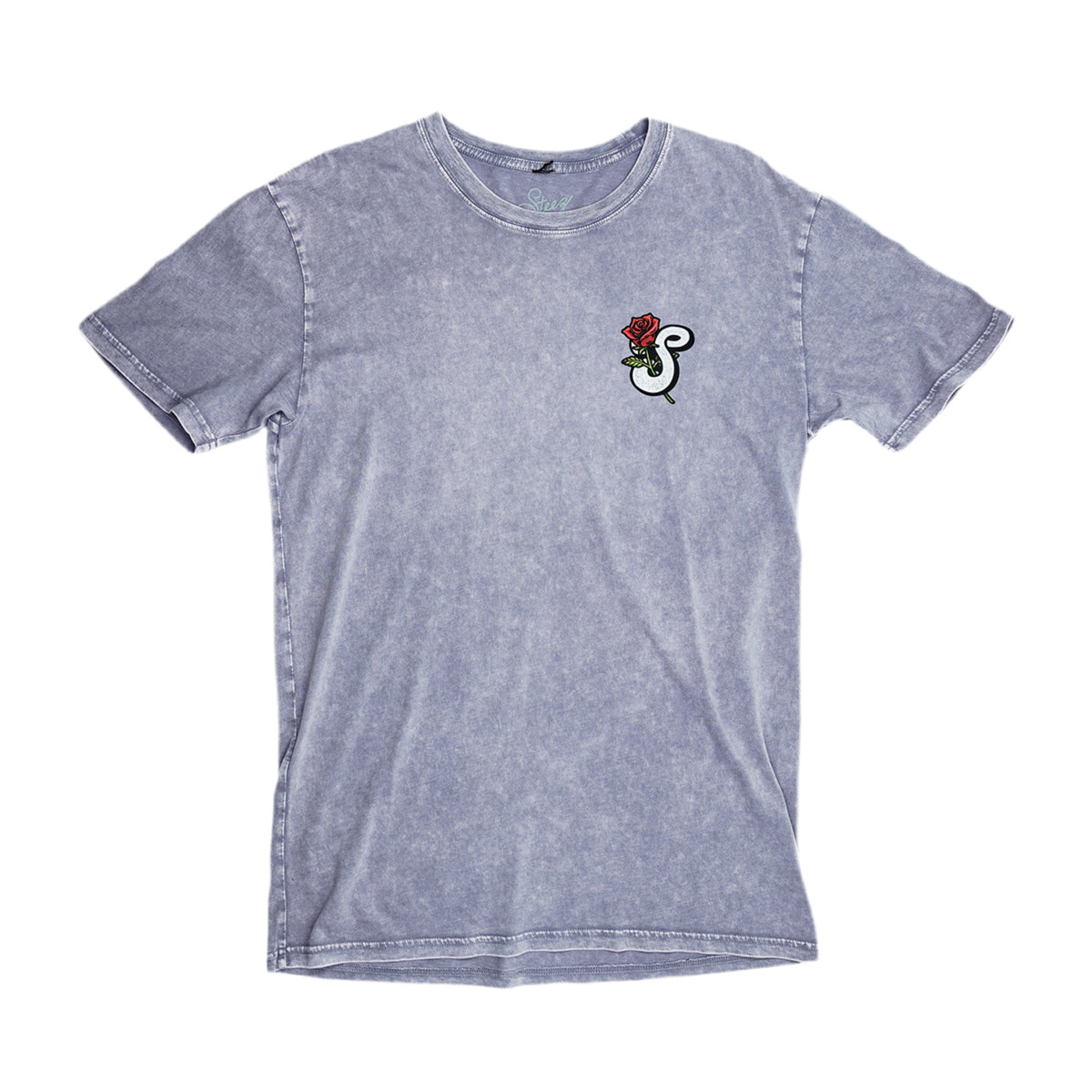 Rose Emblem Stone Wash Tee - Orchid – Steez Brand