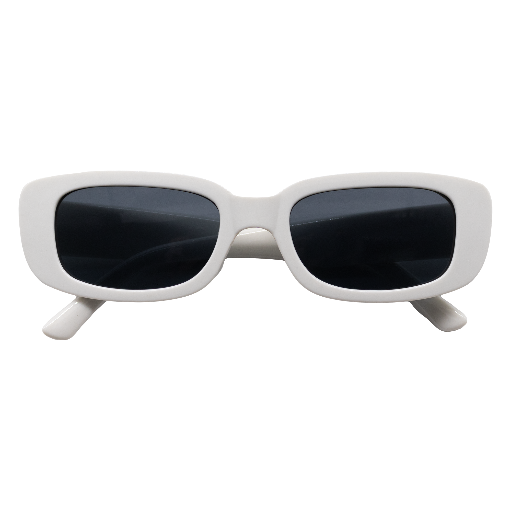 Spark Sunglasses - Rectangle Frame White