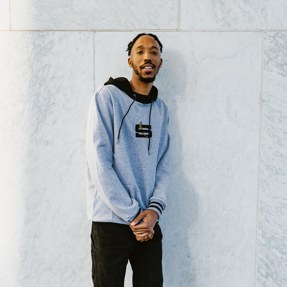 STEEZ BRAND JUSTIN FERN TWO TONE HOODIE