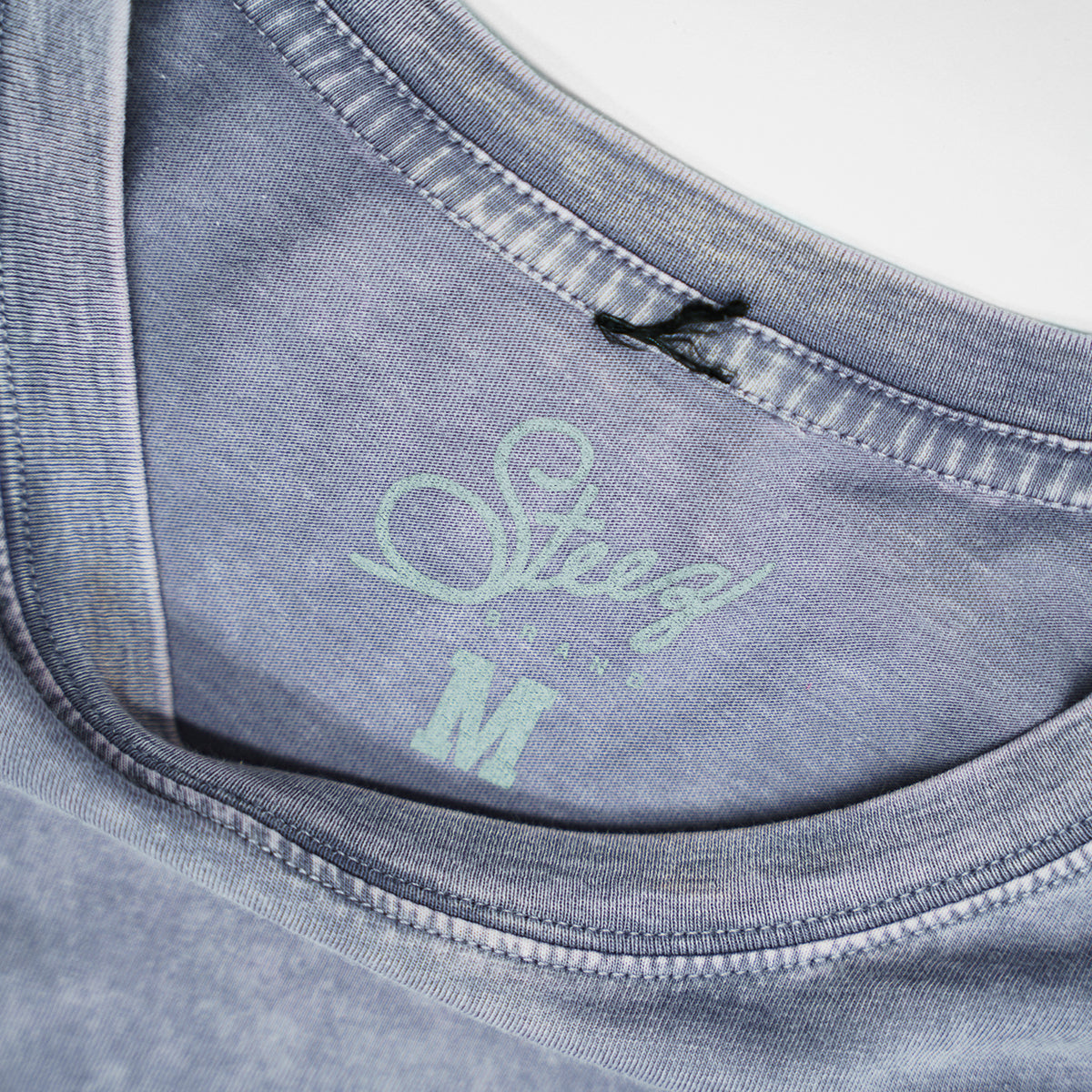 Rose Emblem Stone Wash Tee - Orchid Size Tag